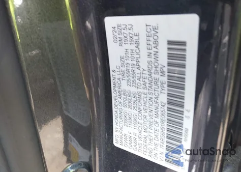 2024 Honda Cr-V Hybrid Sport Touring из США, поврежденный, VIN 7FARS6H91RE065742